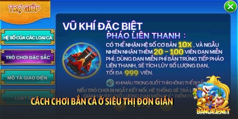 Cách chơi bắn cá ở siêu thị đơn giản