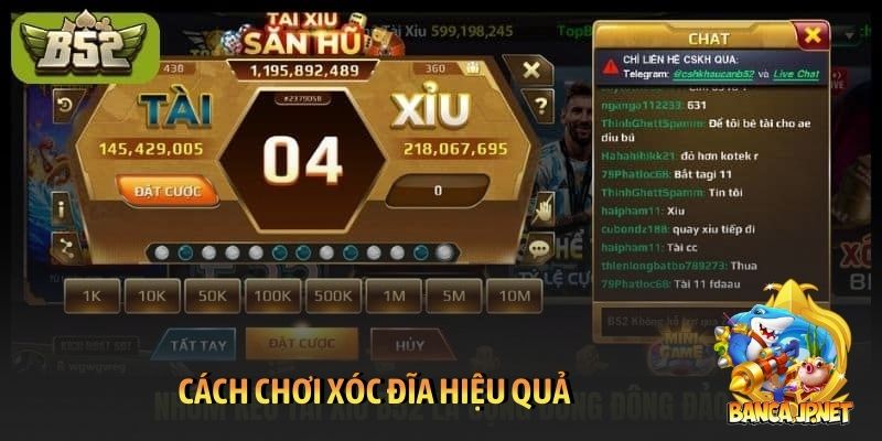 Cách chơi xóc đĩa hiệu quả