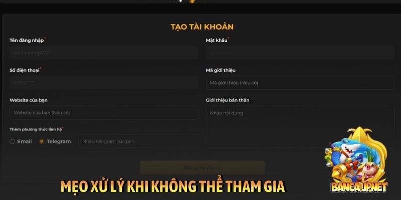 Mẹo xử lý khi không thể tham gia