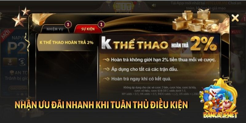 Khuyến mãi HitClub: Ưu đãi HOT dành cho tất cả hội viên 5 Nhận ưu đãi nhanh bằng cách tuân thủ điều kiện Hitclub