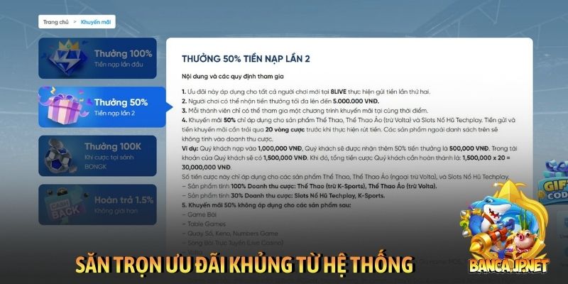 Săn trọn ưu đãi khủng từ hệ thống