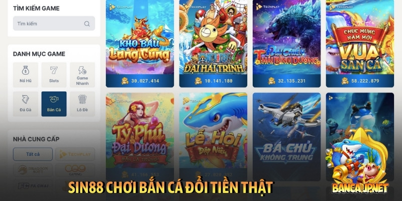 SIN88 chơi bắn cá đổi tiền thật